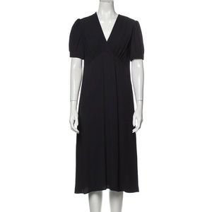 A.P.C. Dark Blue Empire Waist Dress Small
